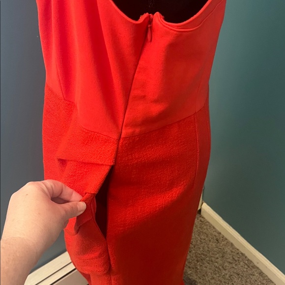 Anthropologie Maeve Squareneck Red Maxi Dress Size 12 AS IS - Picture 15 of 16